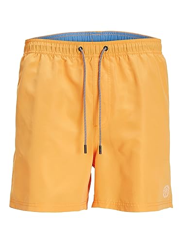 JACK & JONES Herren Badeshorts Badehose Swimwear Jpstfiji Jjswim Solid Sn Ly 12225961,Apricot/Detail:solid,S von JACK & JONES