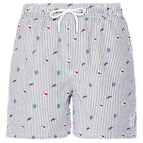 JACK & JONES Herren Badeshose Jpstseersucker Swimshorts Kurze Hose Strandhose Badeshorts von JACK & JONES