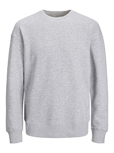 JACK & JONES Herren Basic Sweater | Langarm Shirt Rundhals Pullover | Warmer Jumper ohne Kapuze JJESTAR, Farben:Grau, Größe Pullover:XXL von JACK & JONES