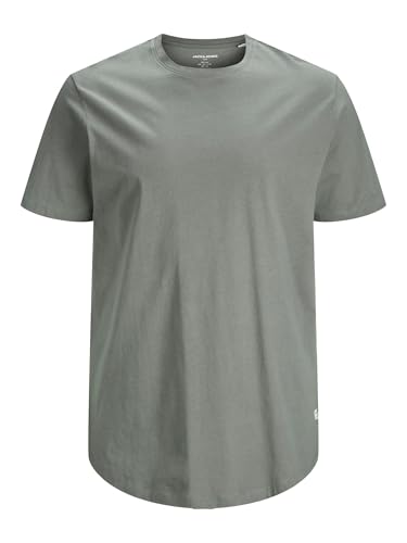 JACK & JONES Herren Rundhals T-Shirt JJENOA - Regular Fit Plussize XXL-8XL, Größe:3XL, Farbe:Sedona Sage 12184933 von JACK & JONES