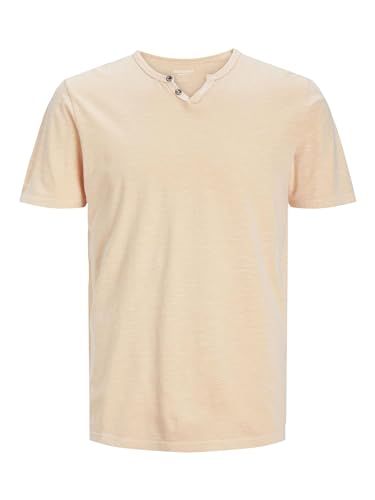 JACK & JONES Male T-Shirt Meliert GETEILTER Kragen T-Shirt von JACK & JONES