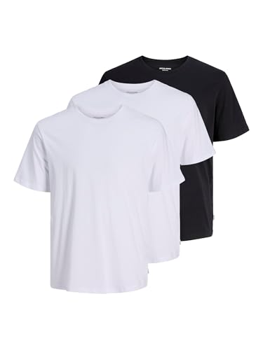 JACK & JONES Male T-Shirt 3er-Pack Einfarbig Rundhals T-Shirt von JACK & JONES