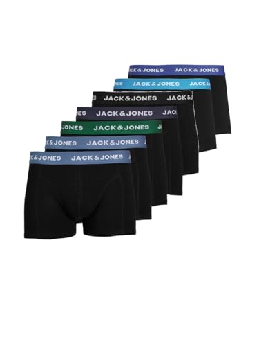 JACK & JONES Herren Boxershorts (7er Pack), Farbe:Schwarz, Größe:L von JACK & JONES
