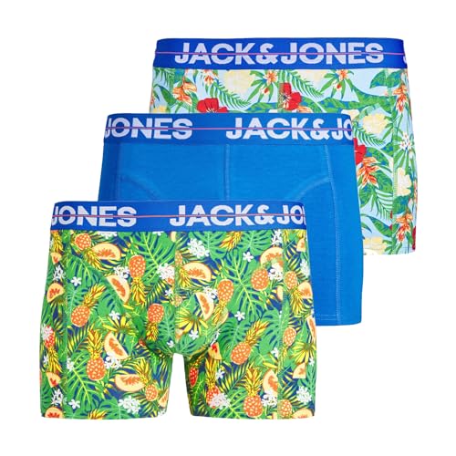 JACK & JONES Herren Boxershorts 3er Pack Männer Unterhose Unterwäsche, Größe:L, Farbe:MX1 von JACK & JONES