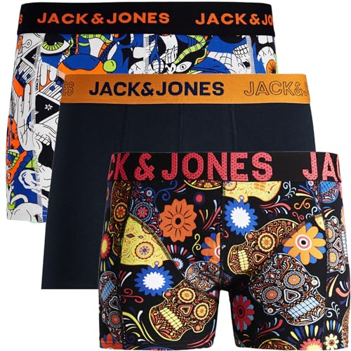 JACK & JONES Trunks 3er Pack Boxershorts Boxer Short Unterhose Mehrpack bj.s58 (M, 3er @32) von JACK & JONES
