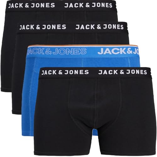 JACK & JONES Herren Boxershorts 4er Pack Trunks Shorts Baumwoll Mix Unterhose GGa.1y (M, 58) von JACK & JONES