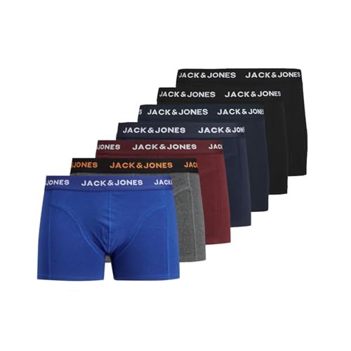 JACK & JONES Herren Boxershorts 7er-Pack Boxershorts (DE/NL/SE/PL, Alphanumerisch, XXL, Regular, Regular, Surf the Web) von JACK & JONES