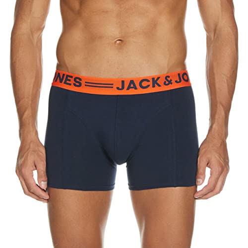 JACK & JONES Herren Boxershorts Jacsense Mix Color Trunks Noos, Blau (Navy Blazer), X-Large von JACK & JONES