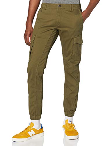 Jack & Jones Herren Cargohose JJIPAUL JJFLAKE AKM 542 Olive Night NOOS Oliv 27 32 von JACK & JONES