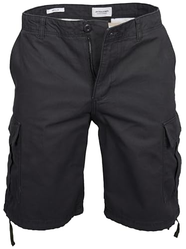 JACK & JONES Herren Cargoshorts Joe Freizeithose Shorts Kurze Hose, XL, Black von JACK & JONES