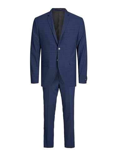 JACK & JONES Herren Einreihiger Blazer und Hose JPRFRANCO Extra Slim Fit Anzug, Medieval Blue ,50 von JACK & JONES
