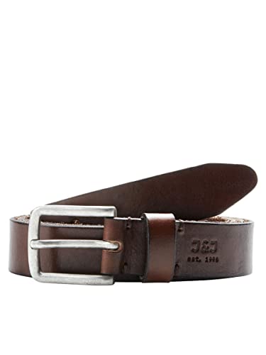 JACK & JONES Herren Jjilee Leather Belt Noos Gürtel, Black Coffee, 105 EU von JACK & JONES