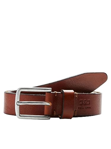 JACK & JONES Herren Jjilee Leather Belt Noos Gürtel, Mocha Bisque, 80 EU von JACK & JONES