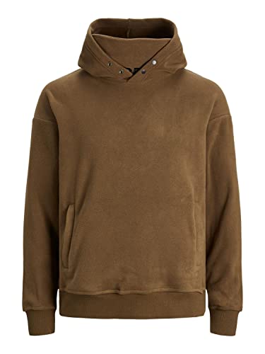 JACK & JONES Herren Hoodie Kapuzenpullover JCOMAP Fleece - Relaxed Fit S-XXL, Größe:XL, Farbe:Desert Palm Relaxed 12219396 von JACK & JONES