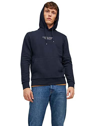 JACK & JONES Herren Hoodie Kapuzenpullover JPRBLUARCHIE- Regular Fit XS-XXL, Größe:XXL, Farbe:Navy Blazer 12216335 von JACK & JONES