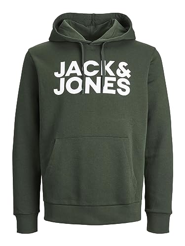 JACK & JONES Herren Hoodie Kapuzenpullover Pullover Hoody JJECORP - S M L XL XXL, Größe:XS, Farbe:Mountain View Reg/Large Print 12152840 JACK & JONES Herren Hoodie Kapuzenpullover Pullover Hoody JJECORP - S M L XL XXL, Größe:XS, Farbe:Mountain View Reg/Large Print 12152840 von JACK & JONES