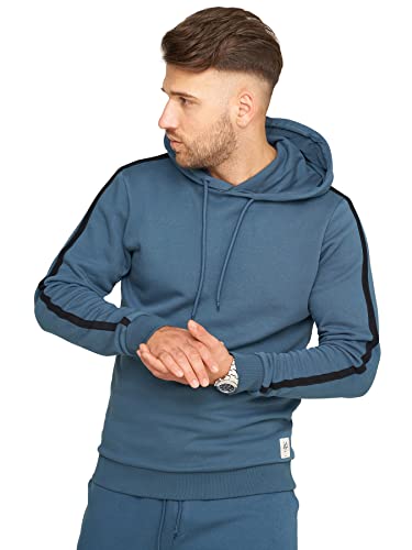 JACK & JONES Herren Hoodie Stripe Infinity Sweatshirt Kapuzenpullover (Orion Blue, XL) von JACK & JONES