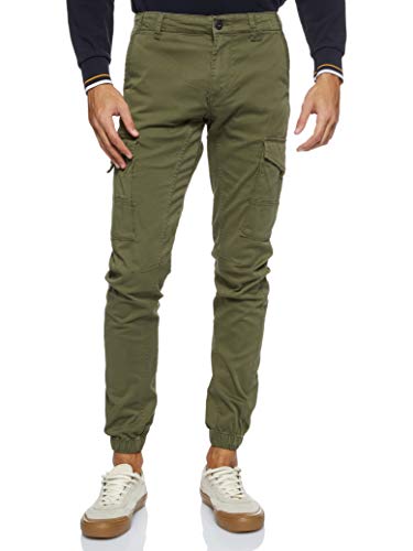 JACK & JONES Herren Jjipaul Jjflake Akm 542 Olive Night Noos Hose, Olive Night, 33W / 30L von JACK & JONES