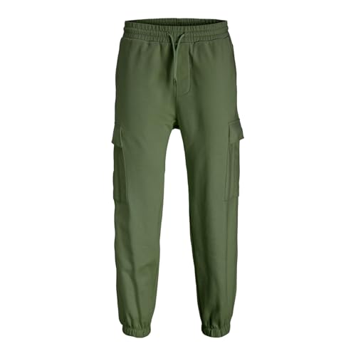 JACK & JONES Herren Hose Jogginghose Freizeithose JPSTKane Collective Cargo Sweat Pants Imp, Farbe:Grün, Artikel:-Agave Green, Größe:XL von JACK & JONES
