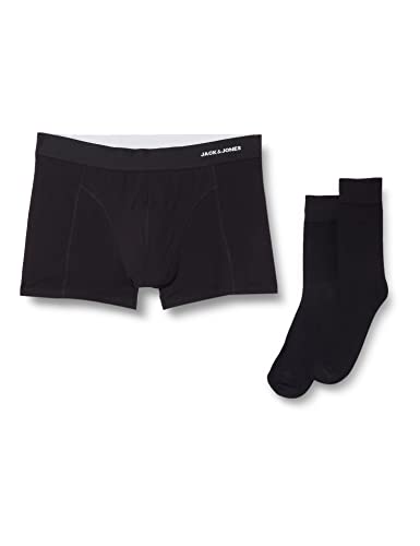 JACK & JONES Herren JACBAMBOO GIFTBOX Boxershorts, Black/Detail:Black-Black, L von JACK & JONES