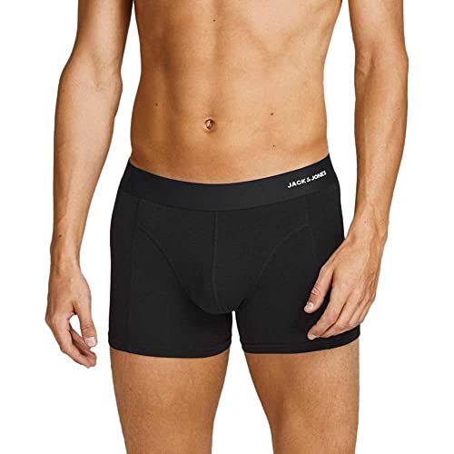 JACK & JONES Herren Jacbasic Bamboo Trunks 3 Pack Noos Boxershorts, Schwarz, M EU von JACK & JONES