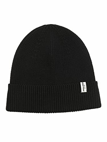 JACK & JONES Herren JACBRINK BEANIE LN 12193386, Black, ONE SIZE von JACK & JONES