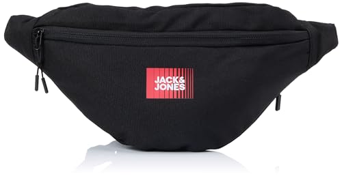 JACK&JONES Herren JACCRIS BUMBAG Bauchtasche, Black/Detail:True Red von JACK & JONES