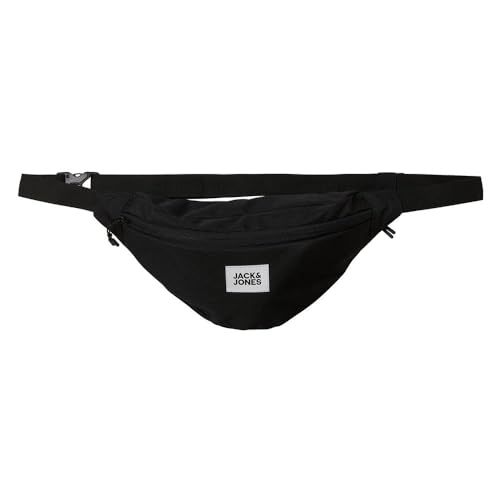 JACK & JONES Herren JACCRIS BUMBAG Bauchtasche 12257305 ,Black/Detail:white ,Tek Beden von JACK & JONES