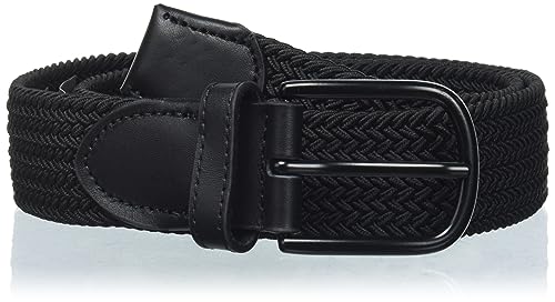 JACK&JONES Herren JACFALL Woven Belt Gürtel, Black, 80 von JACK & JONES