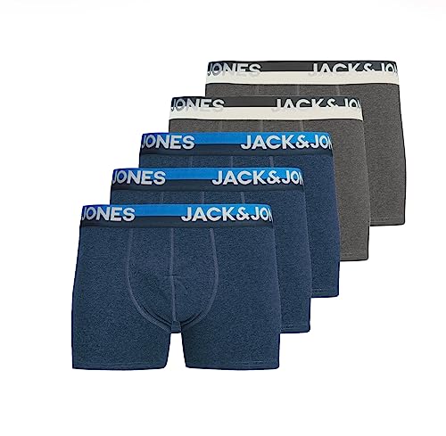 JACK & JONES Herren JACINJECTED Trunk 5 Pack, Navy Blazer/Pack A, L von JACK & JONES