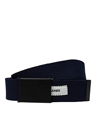 JACK&JONES Herren JACLOYDE Woven Belt Gürtel, Navy Blazer, 100 von JACK & JONES