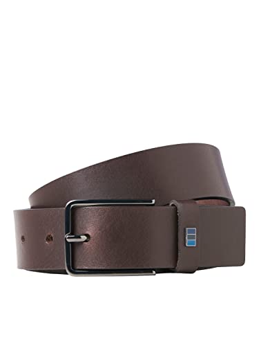 Jack & Jones Herren JACMARLI Leather Belt NOOS Gürtel, Black Coffee, 95 von JACK & JONES