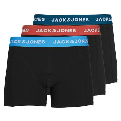 JACK & JONES Herren JACMARVIN Trunks 3 Pack, Boxershorts, Schwarz von JACK & JONES