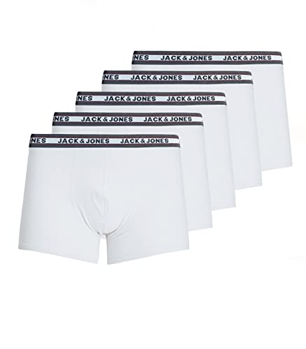 JACK & JONES Herren JACOLIVER Trunks 5 Pack, White/Pack A, M von JACK & JONES