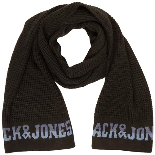 JACK & JONES Herren Jacwaffle Scarf Schal 12236504 ,Schwarz ,Einheitsgröße von JACK & JONES
