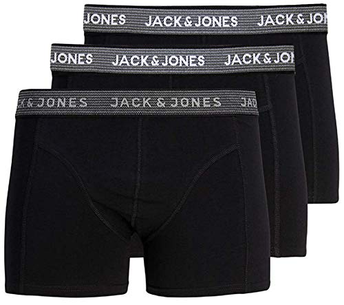 JACK & JONES Herren JACWAISTBAND JACBACK Trunks 3 Pack, Asphalt/Dusty Olive - Dusty ol, L von JACK & JONES