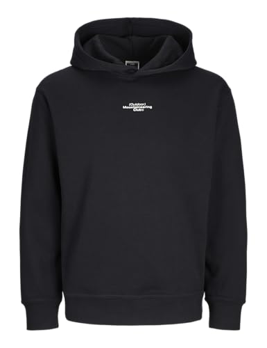 JACK&JONES Herren JCOALPHA Mountain Print Sweat Hood Kapuzenpullover, Black, L von JACK & JONES