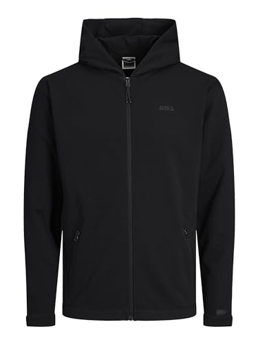 JACK&JONES Herren JCOCLOUD Sweat Zip Hood NOOS Zipper, Black, XX-Large von JACK & JONES