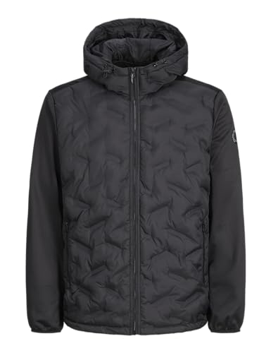 JACK&JONES Herren JCOHEAT HYBRID Jacket SN PLS Jacke, Black, 3XL von JACK & JONES