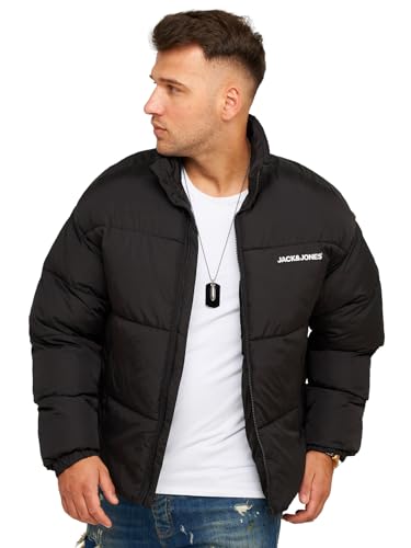 JACK & JONES Herren JCOINFINITY Winterjacke Steppjacke Streetwear Black/Style 2 M von JACK & JONES