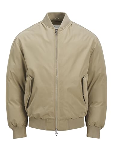 JACK&JONES Herren JCOKINETIC Soft Utility Bomber Bomberjacke, Silver Sage, L von JACK & JONES