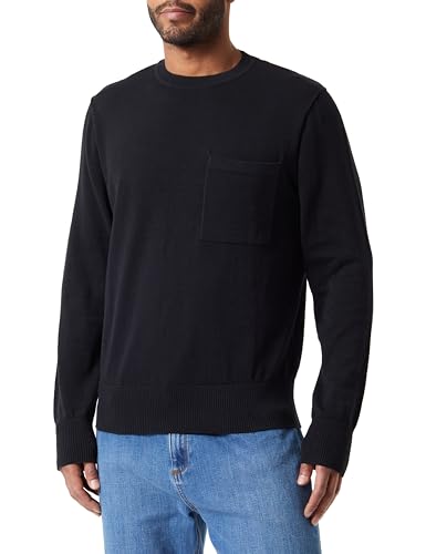 JACK & JONES Herren JCONEAL Knit Crew Neck Strickpullover, Schwarz,XL von JACK & JONES