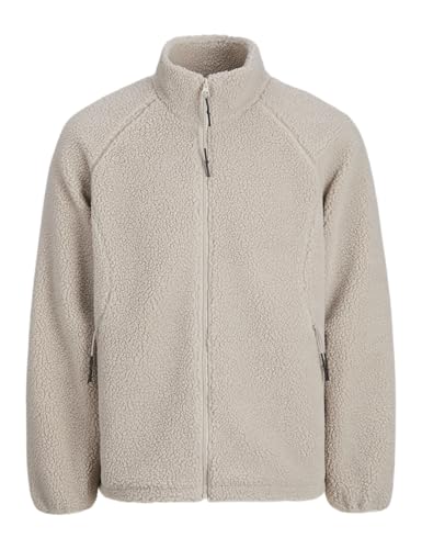 JACK&JONES Herren JCOTERRAIN Fleece Jacket Kurzjacke, Chateau Gray, L von JACK & JONES