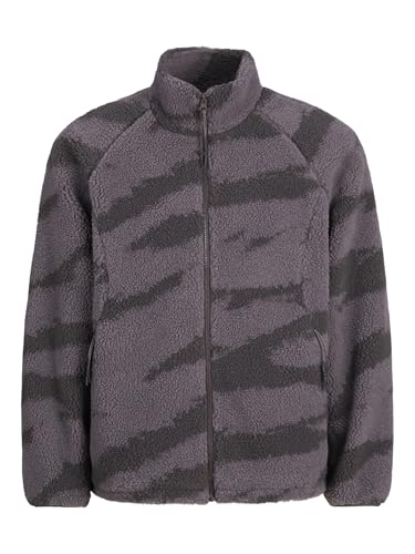 JACK&JONES Herren JCOTERRAIN Fleece Jacket Kurzjacke, Pavement/Detail:AOP, L von JACK & JONES