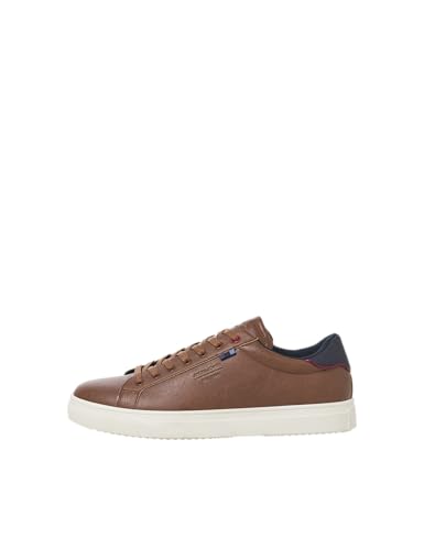 JACK&JONES Herren JFWBALE NOOS PU Sneaker, Cognac, 41 EU von JACK & JONES