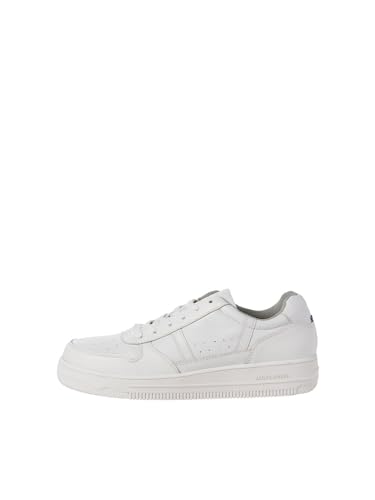 JACK&JONES Herren JFWBRAD Cupsole NOOS Sneaker, White/Detail:Leather, 40 EU von JACK & JONES