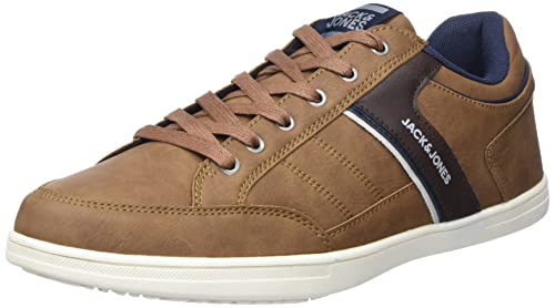 JACK&JONES Herren JFWBRADFIELD LN Sneaker, Cognac/Detail:Winter, 40 EU von JACK & JONES