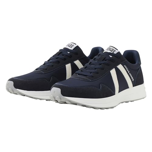 JACK&JONES Herren JFWCHAOS MESH Combo Sneaker, Navy Blazer, 46 EU von JACK & JONES