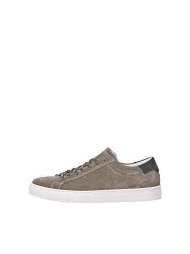 JACK & JONES Herren JFWCOREY Suede Sneaker, Taupe Gray/Detail:Asphalt Heel, 40 EU von JACK & JONES