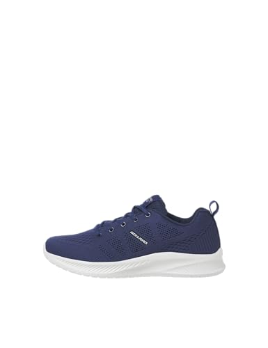 JACK&JONES Herren JFWCROXLEY Knit NOOS Sneaker, Medieval Blue, 40 EU von JACK & JONES